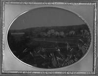 SA1292 - Same view as SA 256.1, showing buildings, gardens, and stone walls., Winterthur Shaker Photograph and Post Card Collection 1851 to 1921c